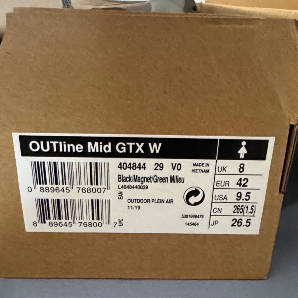 Salomon OUTline Mid GTX Women's Shoes - Black and Green